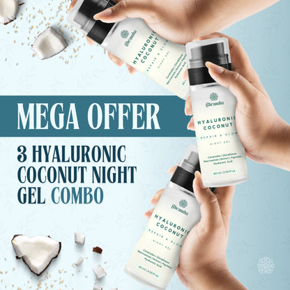 Hyaluronic Coconut Repair & Glow Night Gel ( Buy 3 @999 )