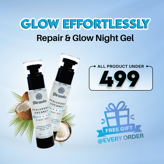 Hyaluronic Coconut Repair & Glow Night Gel Plus  Free Gift