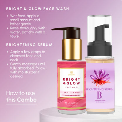 Brightening Serum & Bright & Glow Face Wash