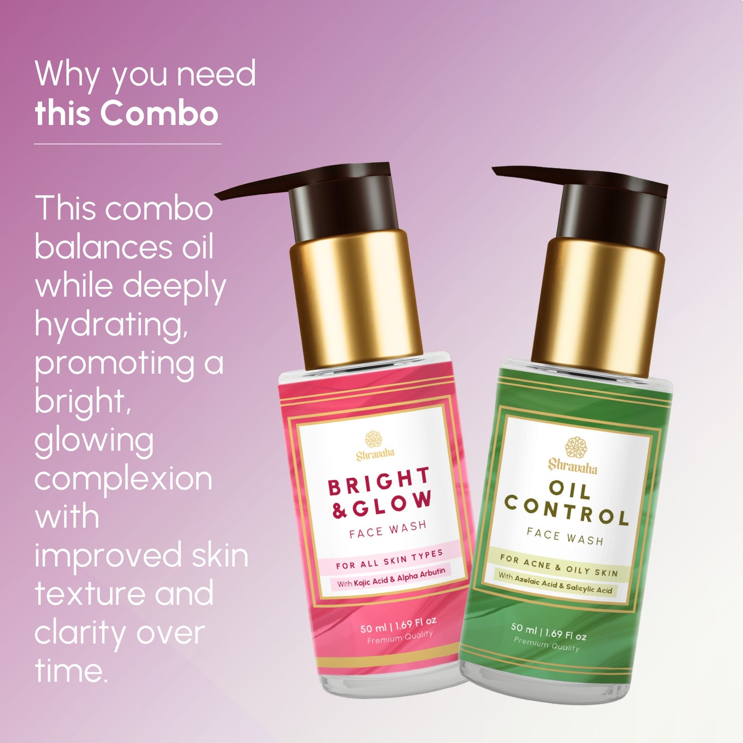 Bright & Glow & Oil Control Face Wash