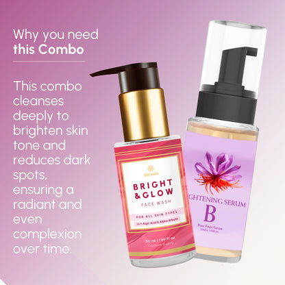 Brightening Serum & Bright & Glow Face Wash