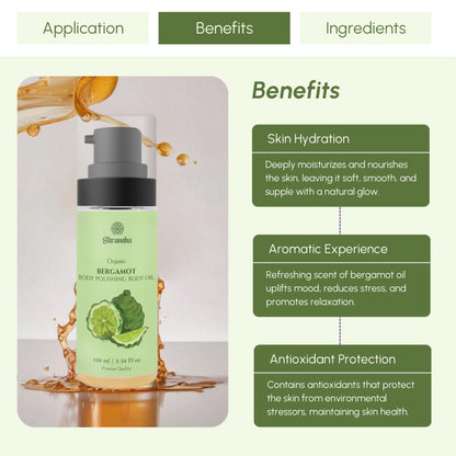 Organic Bergamot Body Polishing Oil