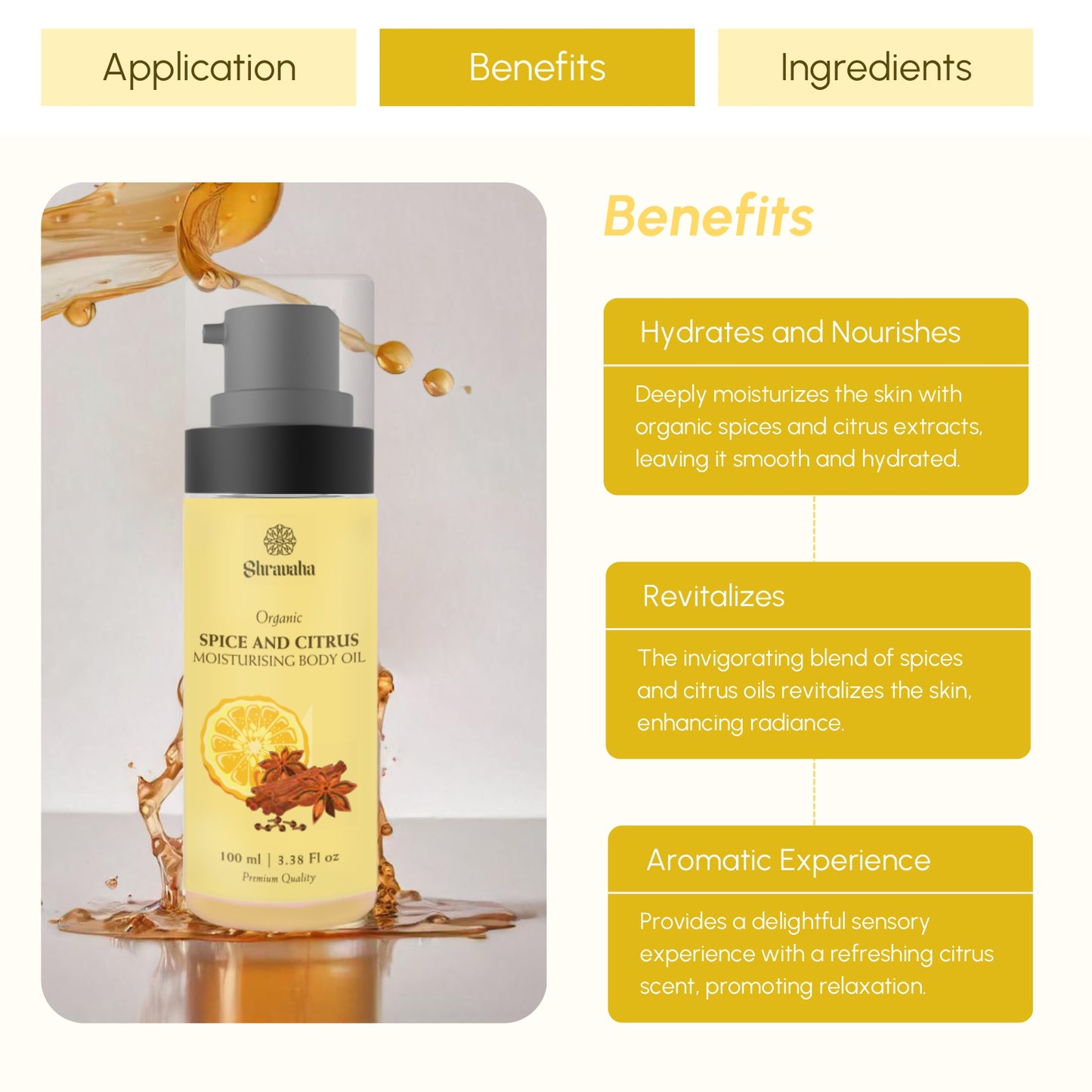 Organic Spice & Citrus Moisturizing Oil